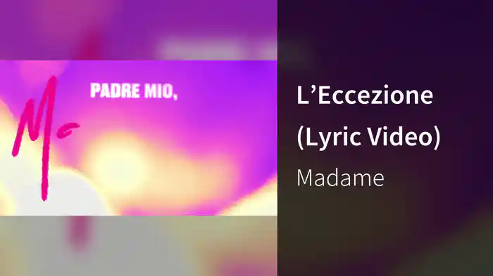 L’Eccezione (Lyric Video)