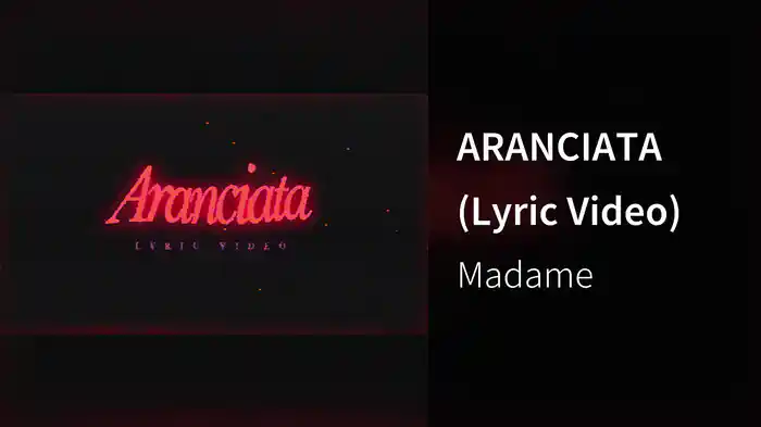 ARANCIATA (Lyric Video)