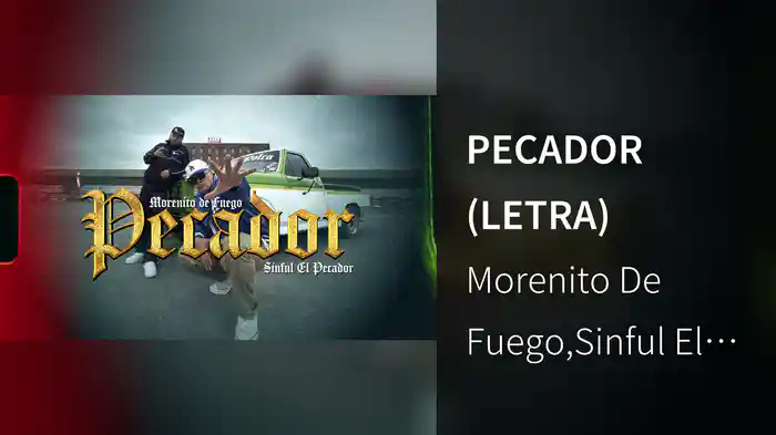 PECADOR (LETRA)