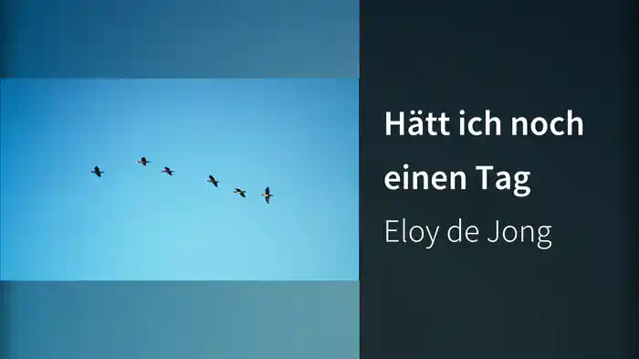 Hätt ich noch einen Tag