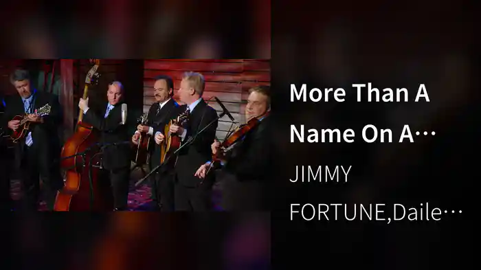More Than A Name On A Wall (Live)