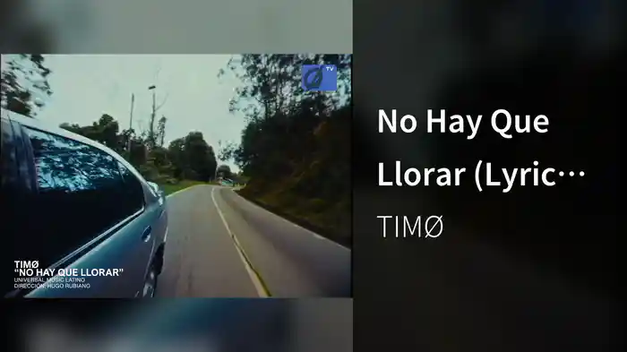 No Hay Que Llorar (Lyric Video)