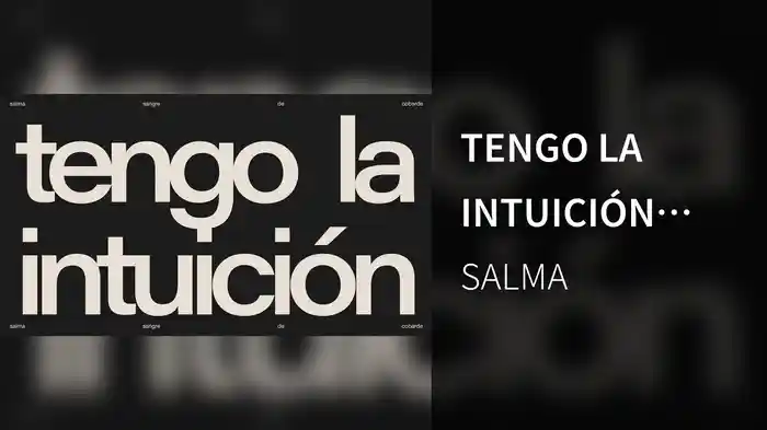 TENGO LA INTUICIÓN (Visualizer)
