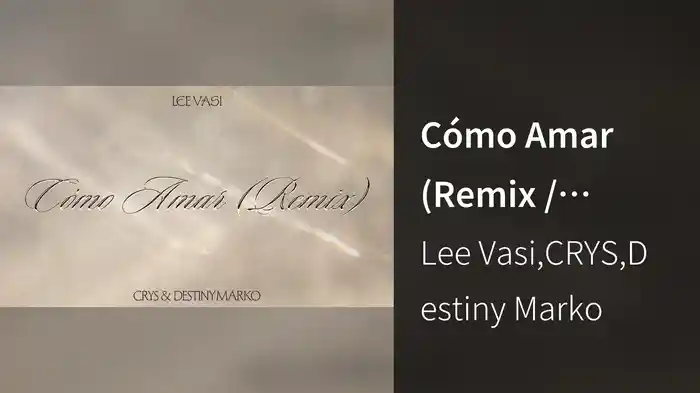 Cómo Amar (Remix / Audio)