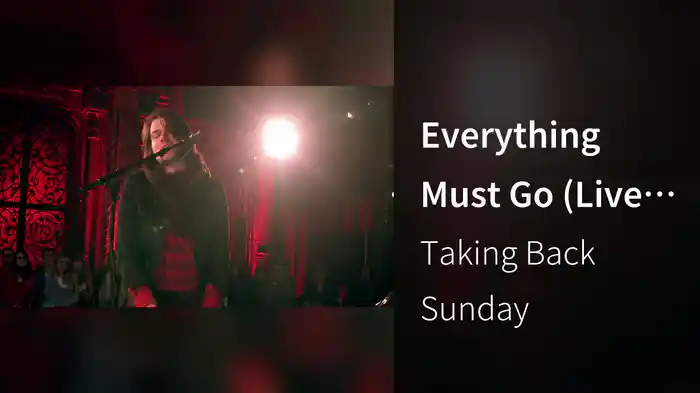 Everything Must Go (Live From Orensanz)