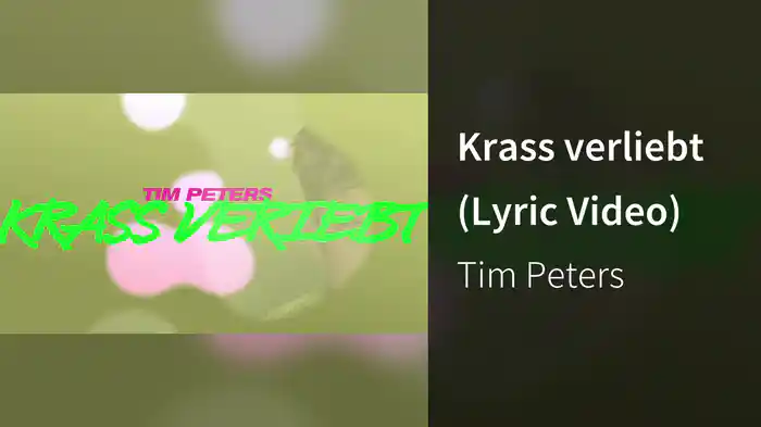 Krass verliebt (Lyric Video)
