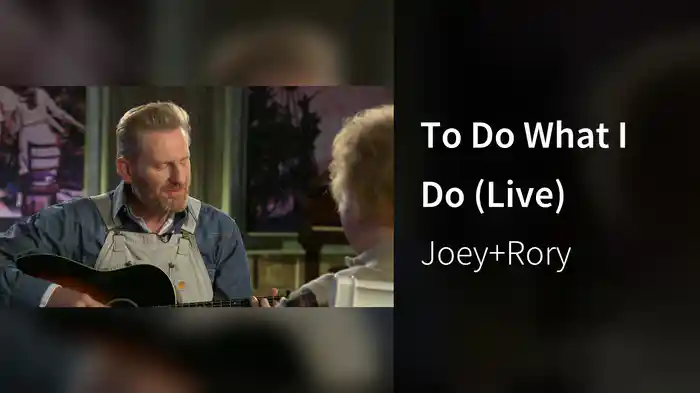 To Do What I Do (Live)