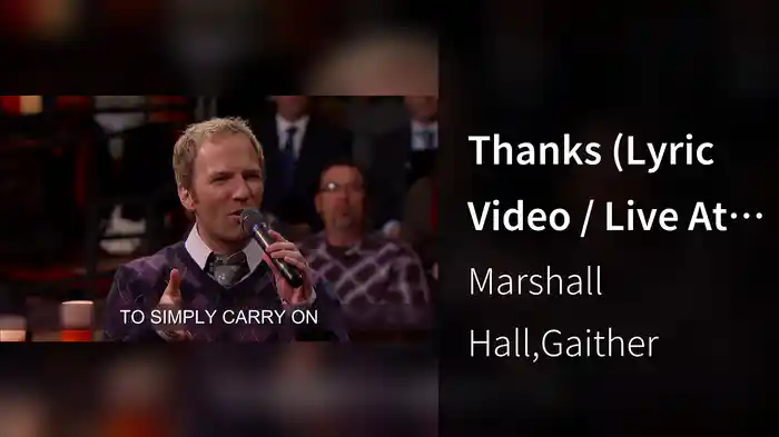 Thanks (Lyric Video / Live At Fontanel Mansion, Whites Creek, TN / 2010)