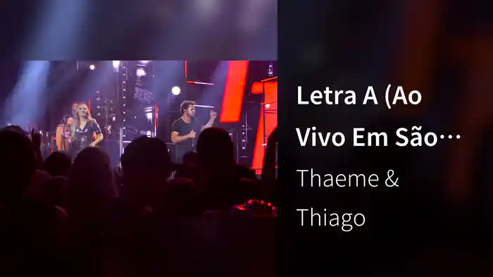 Letra A (Ao Vivo Em São Paulo / 2019)