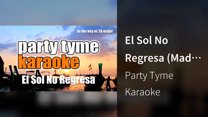 El Sol No Regresa (Made Popular By La 5ª Estacion) [Karaoke Version]