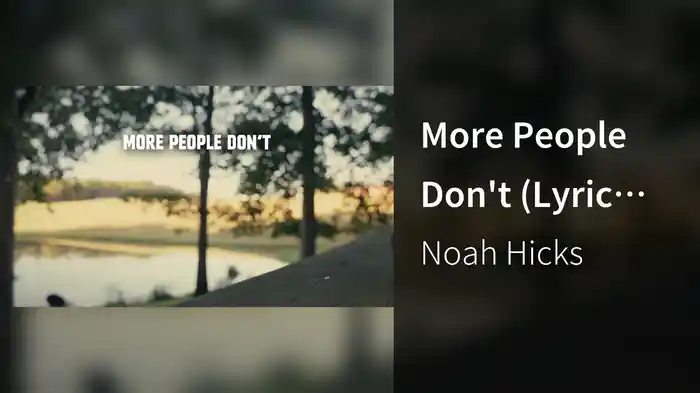 More People Don't (Lyric Video)