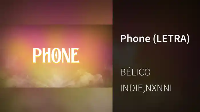 Phone (LETRA)