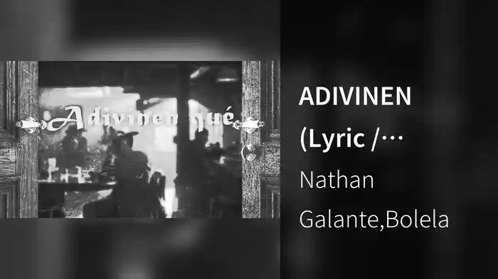 ADIVINEN (Lyric / Visualizer)