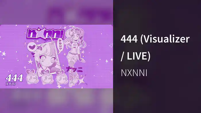 444 (Visualizer / LIVE)