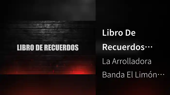 Libro De Recuerdos (LETRA)