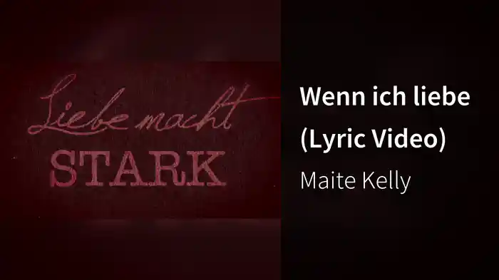 Wenn ich liebe (Lyric Video)