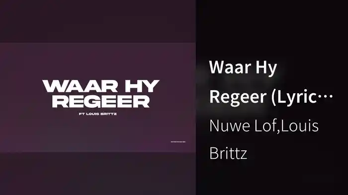 Waar Hy Regeer (Lyric Video)