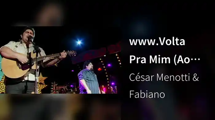 www.Volta Pra Mim (Ao Vivo)