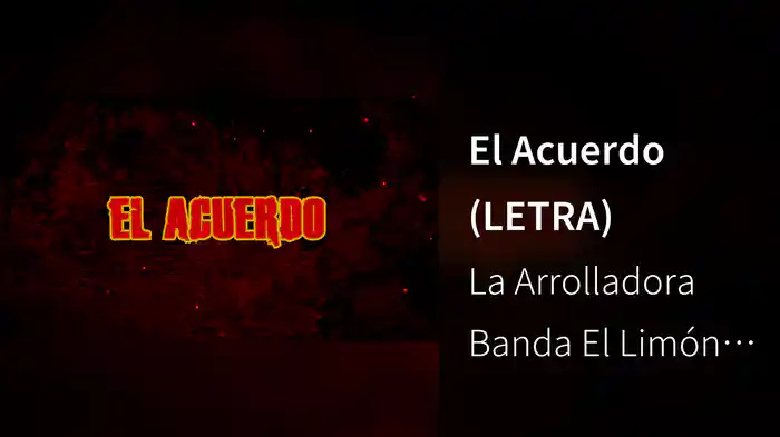 El Acuerdo (LETRA)