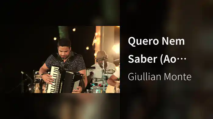 Quero Nem Saber (Ao Vivo)
