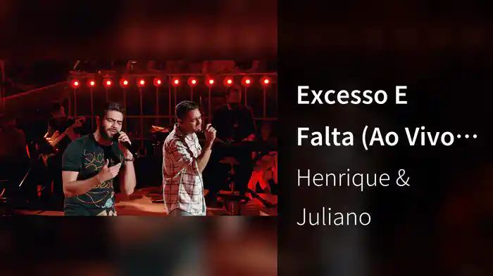 Excesso E Falta (Ao Vivo)