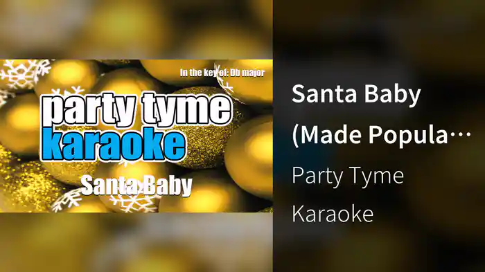 Santa Baby (Made Popular By Eartha Kitt & Henri Rene) [Karaoke Version]