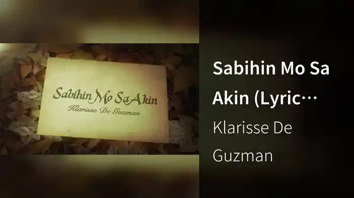 Sabihin Mo Sa Akin (Lyric Video)