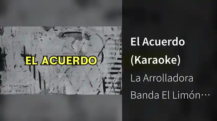 El Acuerdo (Karaoke)