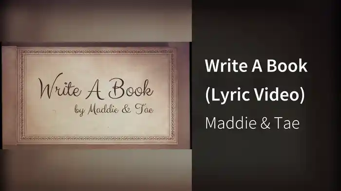Write A Book (Lyric Video)