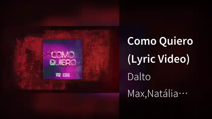 Como Quiero (Lyric Video)