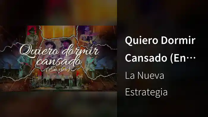 Quiero Dormir Cansado (En Vivo / LETRA)
