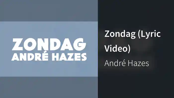 Zondag (Lyric Video)