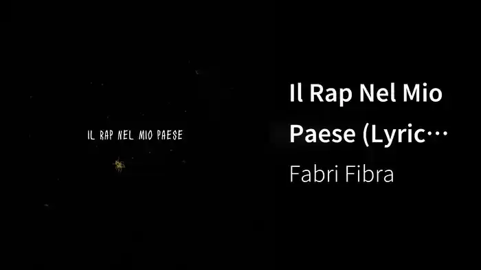 Il Rap Nel Mio Paese (Lyric Video)