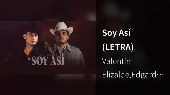 Soy Así (LETRA)