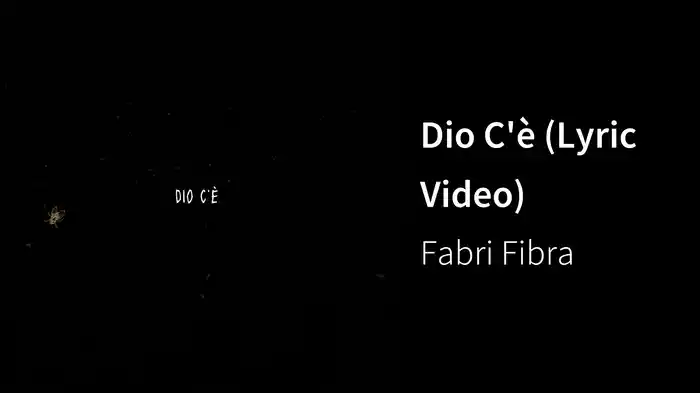 Dio C'è (Lyric Video)