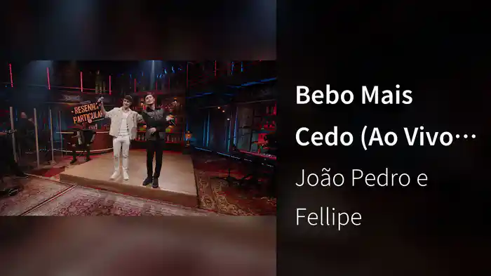 Bebo Mais Cedo (Ao Vivo Em Goiânia / 2025)