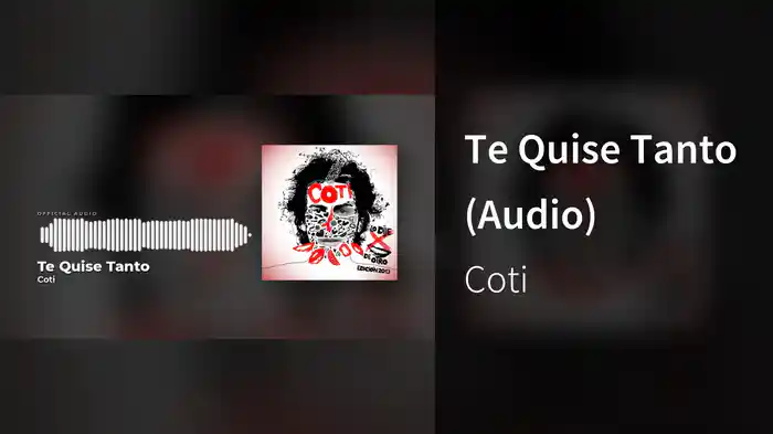 Te Quise Tanto (Audio)