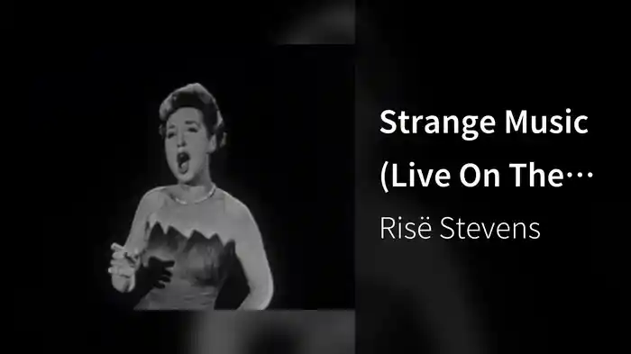 Strange Music (Live On The Ed Sullivan Show, December 16, 1956)