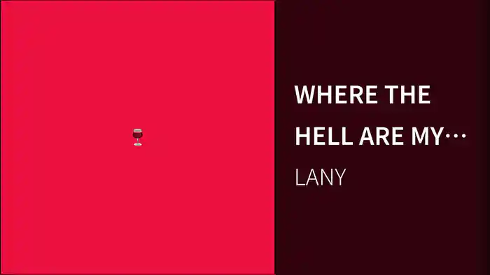 WHERE THE HELL ARE MY FRIENDS (Audio)