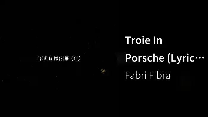 Troie In Porsche (Lyric Video)