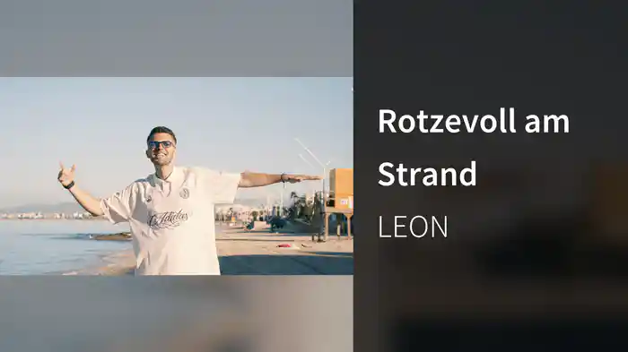 Rotzevoll am Strand