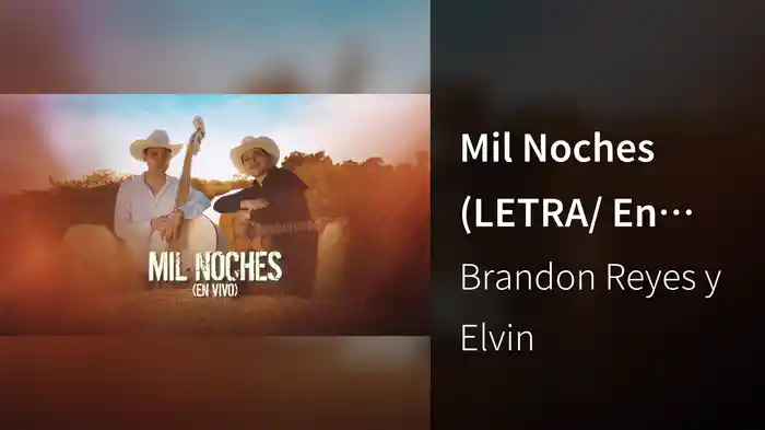Mil Noches (LETRA/ En Vivo)