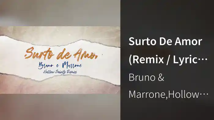 Surto De Amor (Remix / Lyric Video)