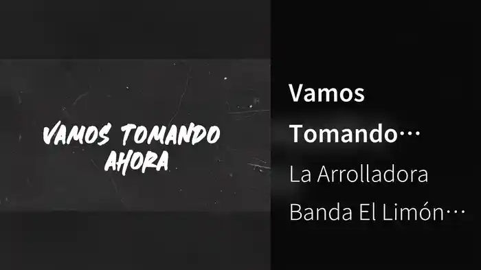 Vamos Tomando Ahora (Karaoke)