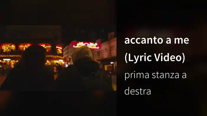 accanto a me (Lyric Video)