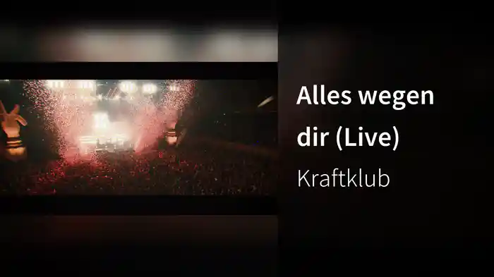 Alles wegen dir (Live)