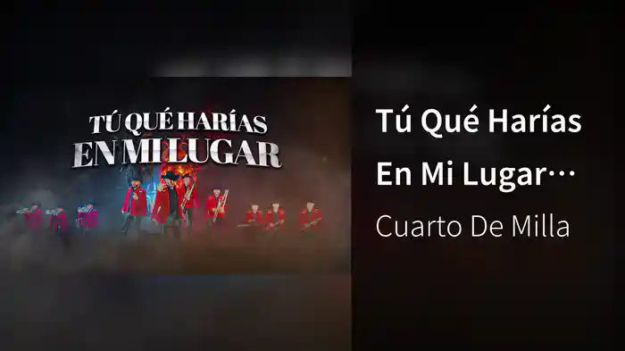 Tú Qué Harías En Mi Lugar (LETRA)