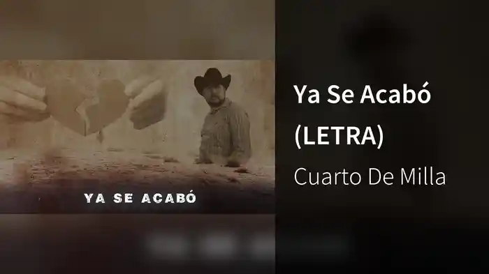 Ya Se Acabó (LETRA)