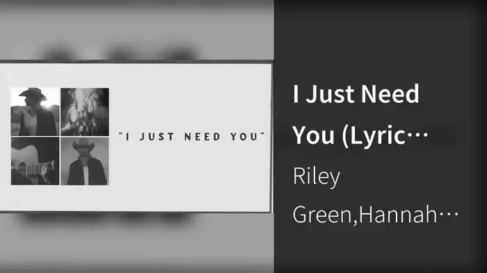 I Just Need You (Lyric Video)