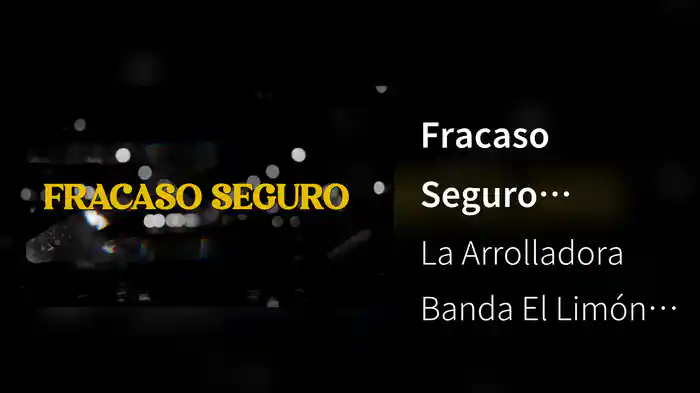 Fracaso Seguro (LETRA)